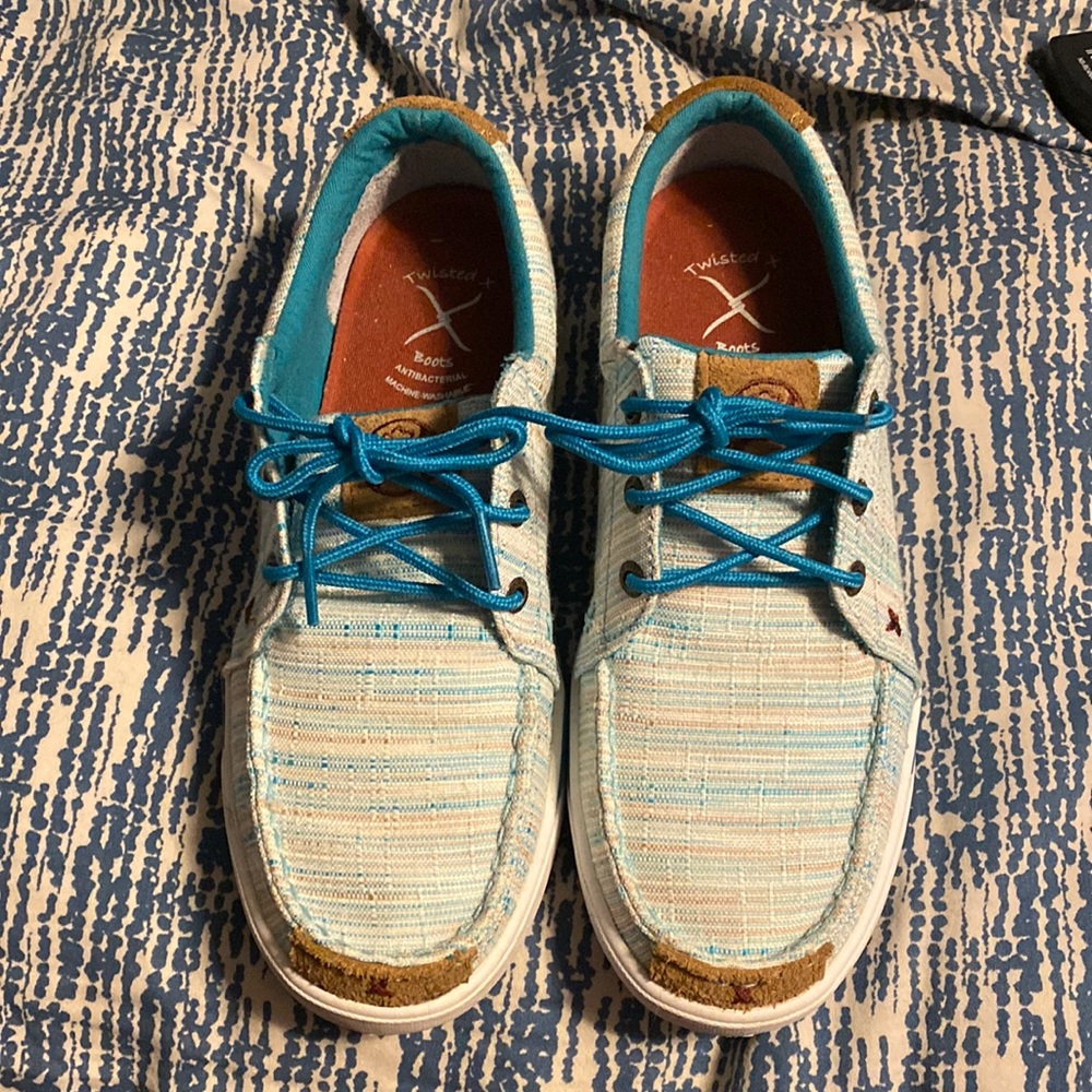 Twisted x boat shoe
